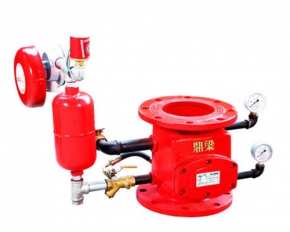 Wet alarm valve